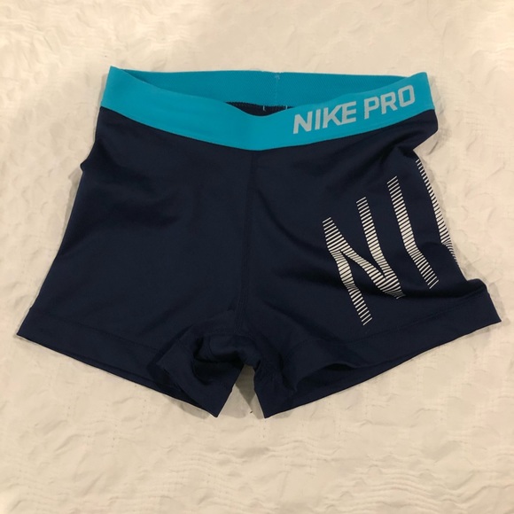 nike pro navy spandex